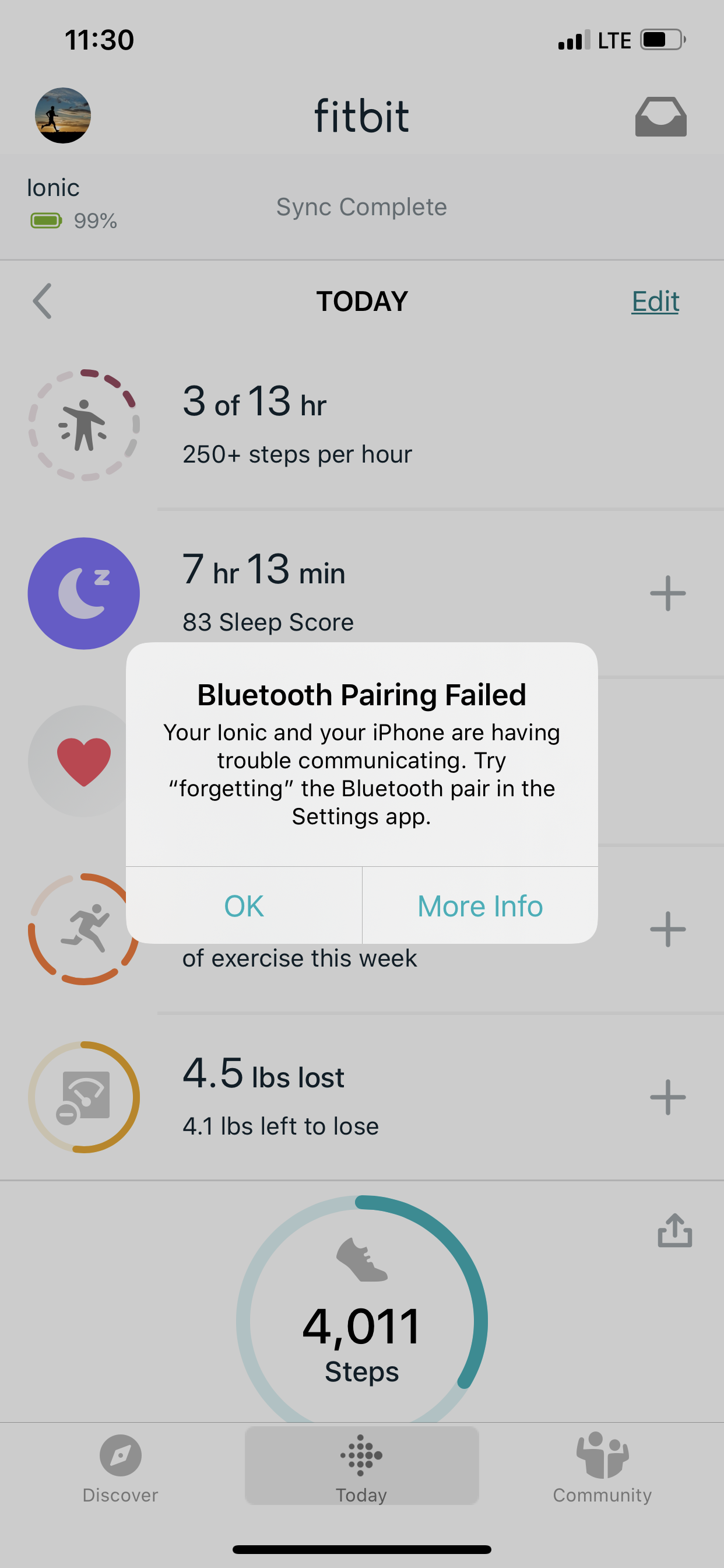 Fitbit lost bluetooth connection sale