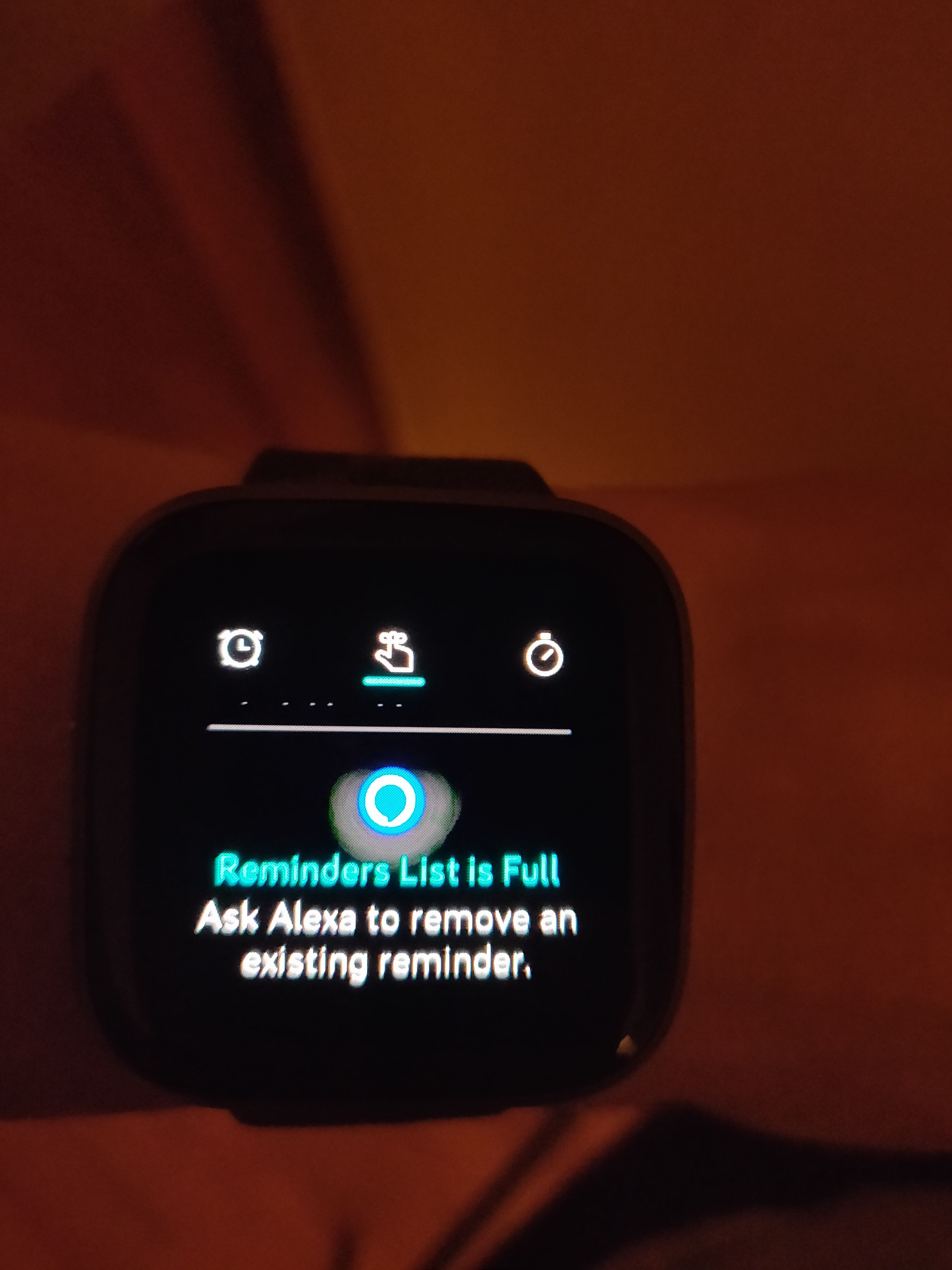 Alexa reminders list full after three reminders Fitbit Community