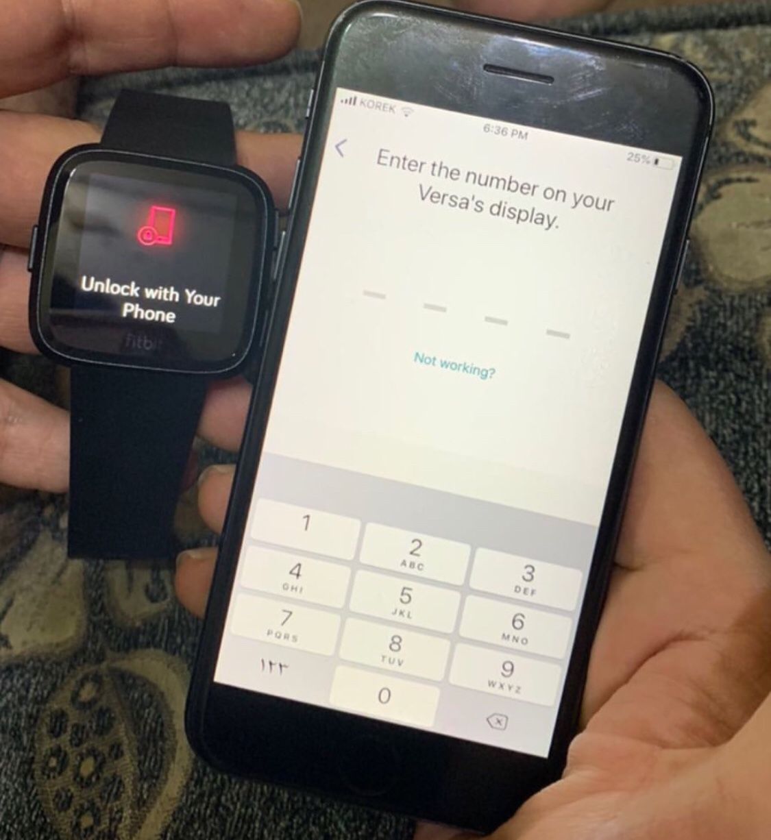 Solved I can t unlock my Fitbit Versa with my phone Fitbit Community