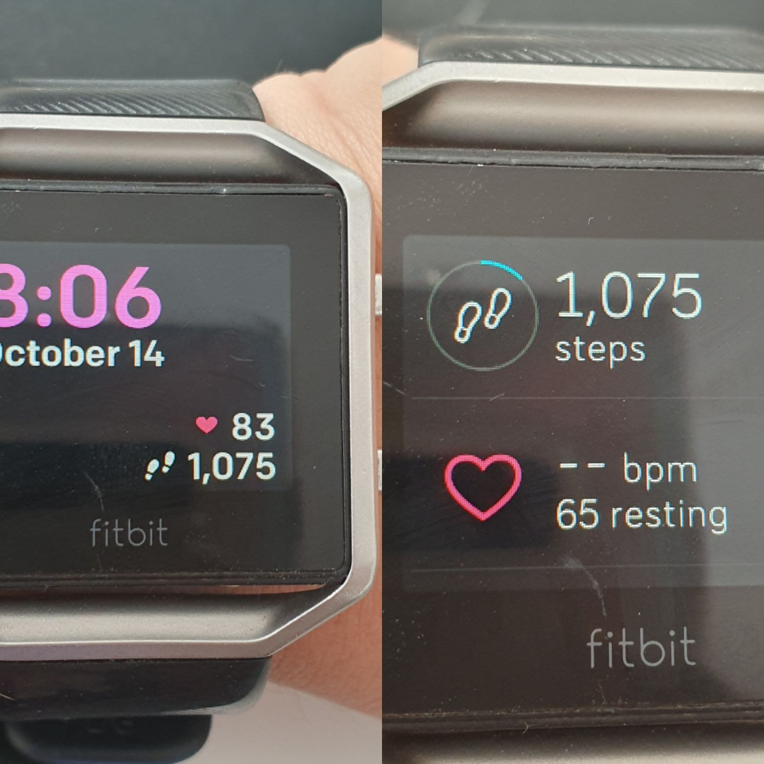 fitbit blaze heart rate not working