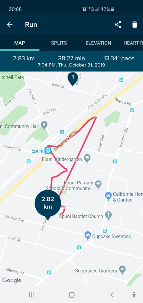 versa 2 showing km's