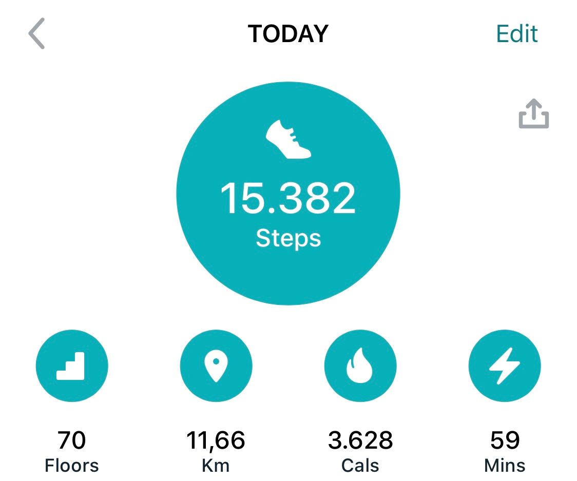 which fitbit counts stairs