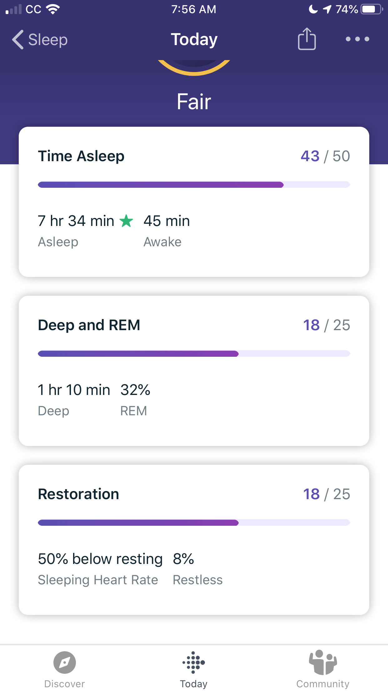 Sleep scoring ? Deep/REM Fitbit Community
