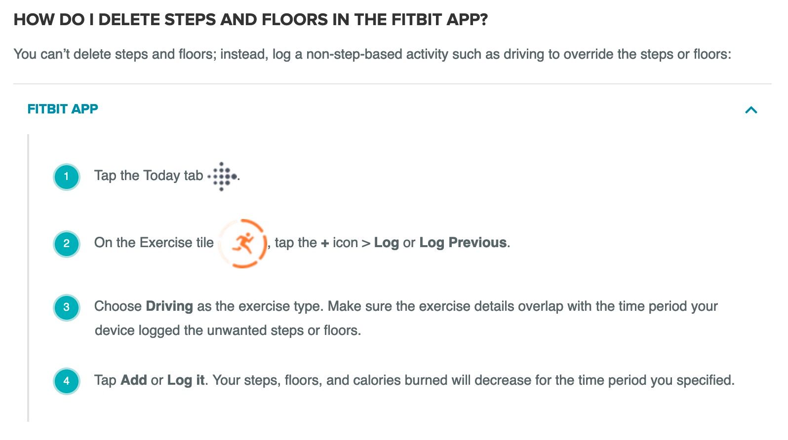 Floors best sale on fitbit