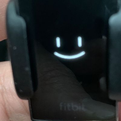 fitbit charge 3 smiley face