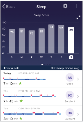 Fitbit versa online sleep