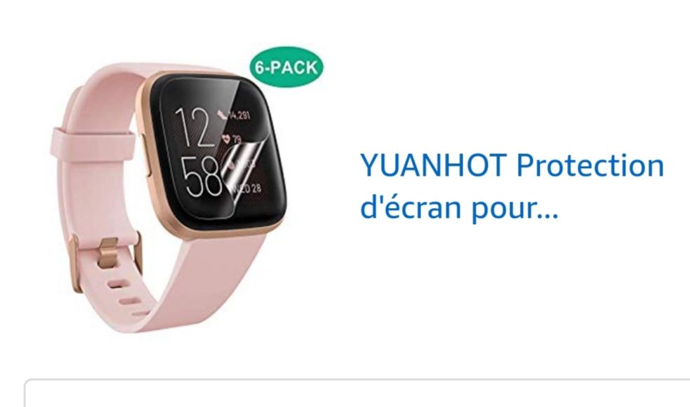 Montre fitbit best sale ecran noir