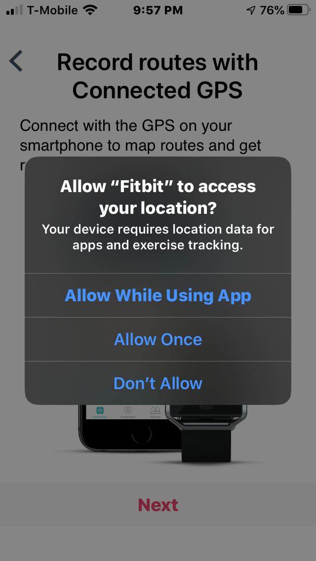 can fitbit track location