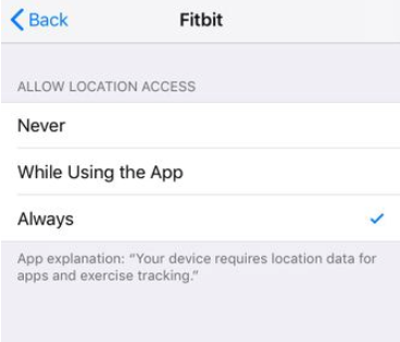 Allow fitbit to run in background iphone new arrivals