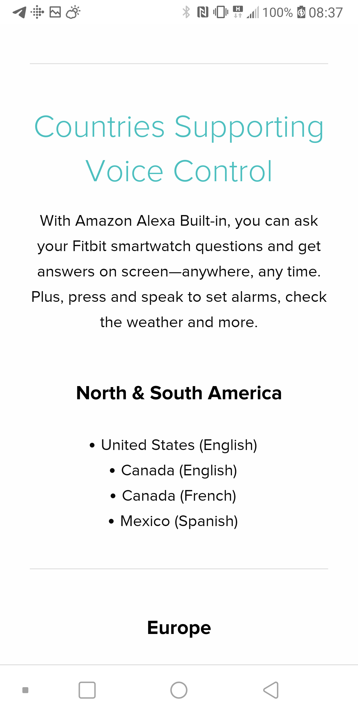 Versa 2 can't connect to Alexa Page 6 Fitbit Community