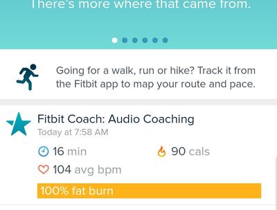 fitbit coach running