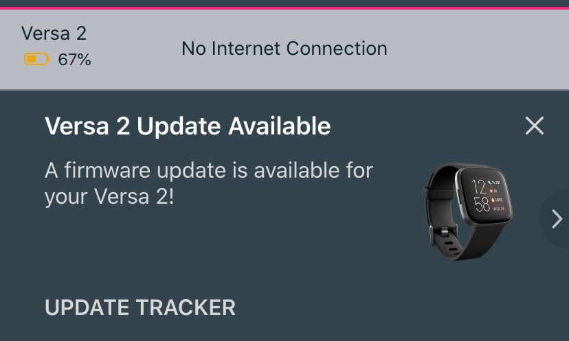 firmware update fitbit versa 2