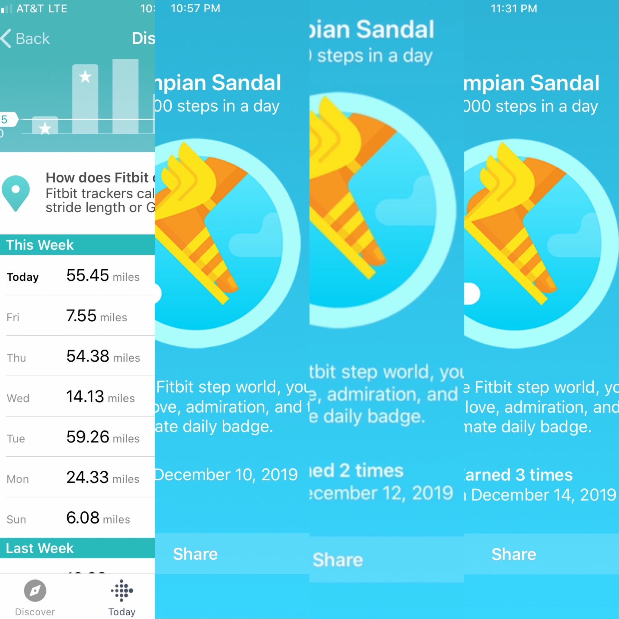 fitbit most steps in a day