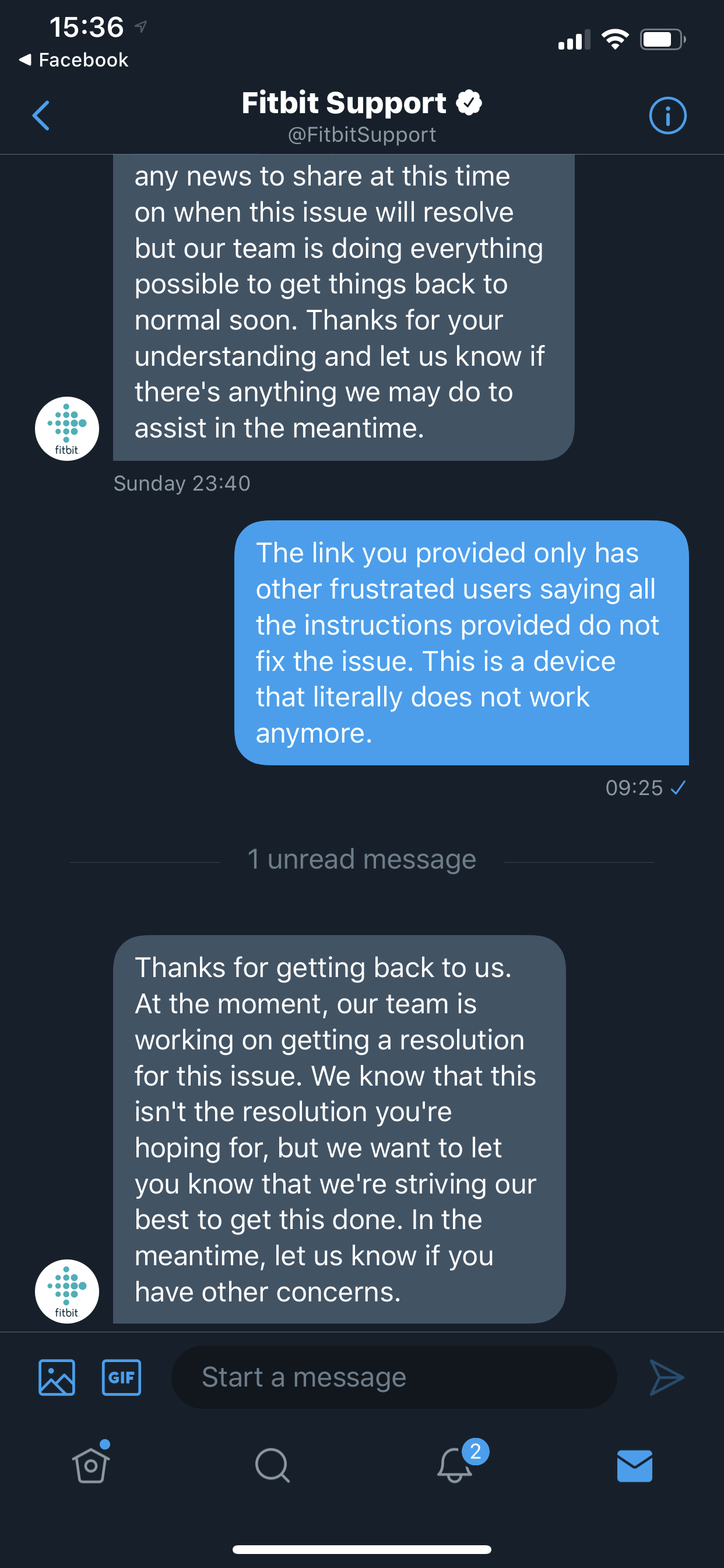 fitbit ios 13 issues