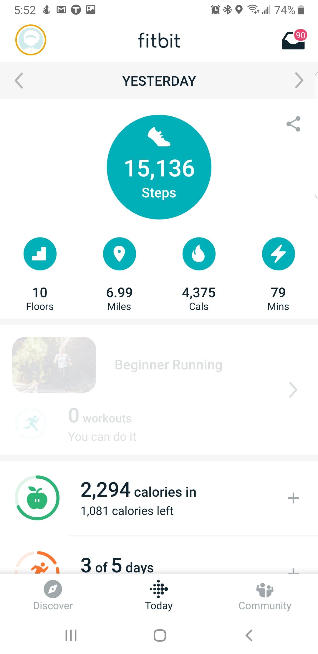 burning 3000 calories a day fitbit