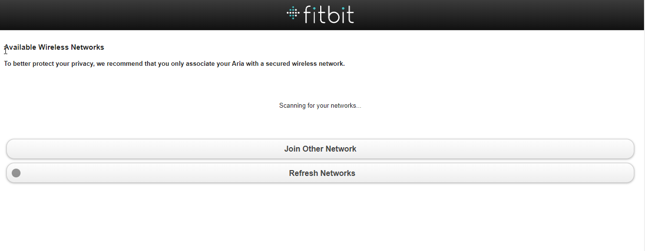 fitbit aria scale firmware update