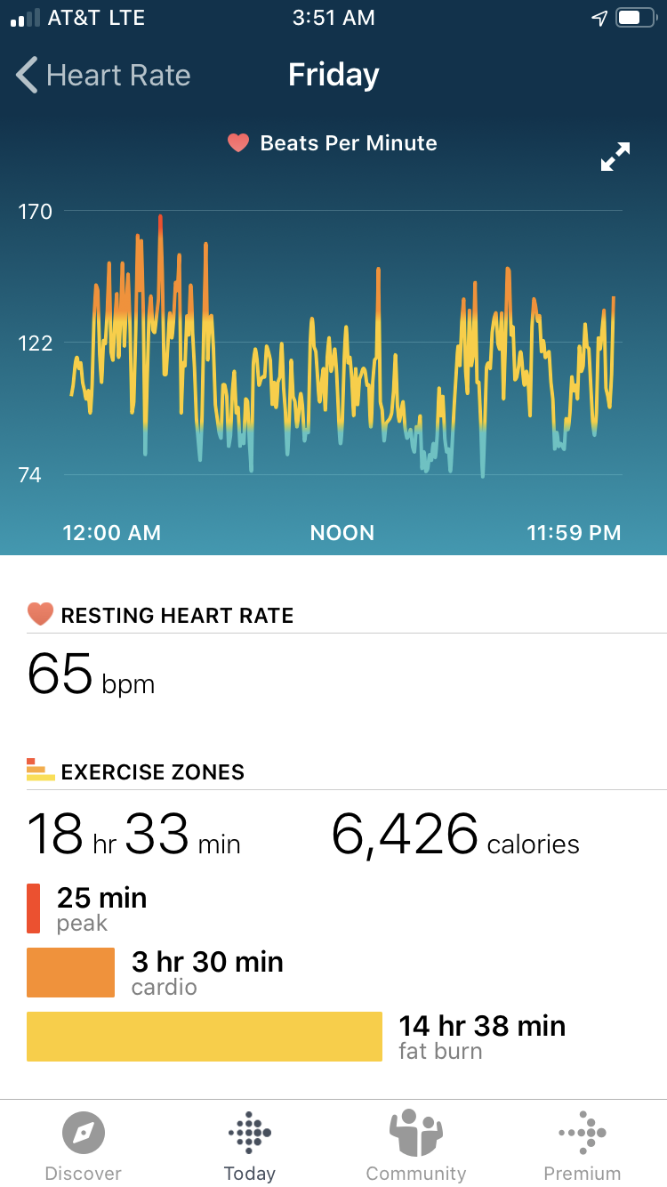 fitbit most steps in a day