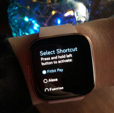 how to change shortcuts on fitbit versa