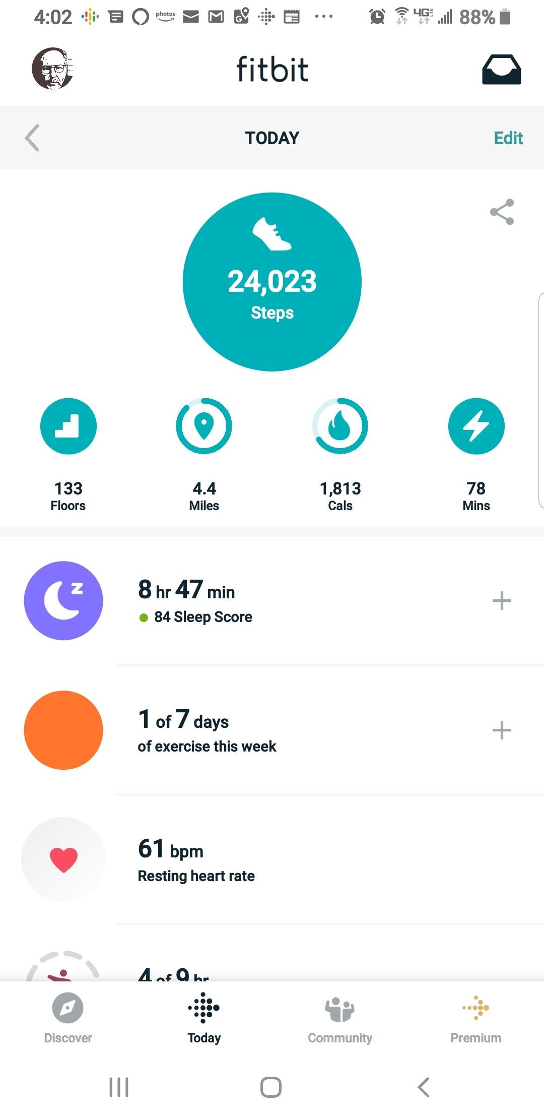 Wrong step count in Fitbit app - Fitbit 