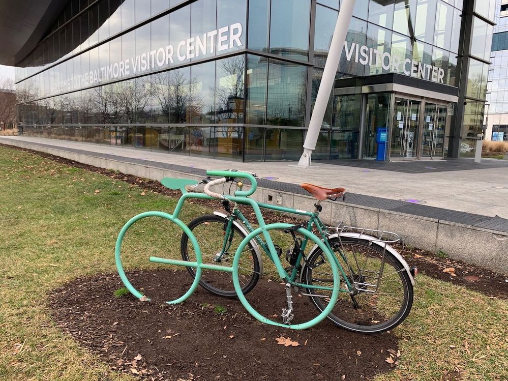 Bike rack art + my bike