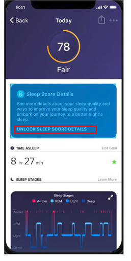 fitbit premium sleep tracking