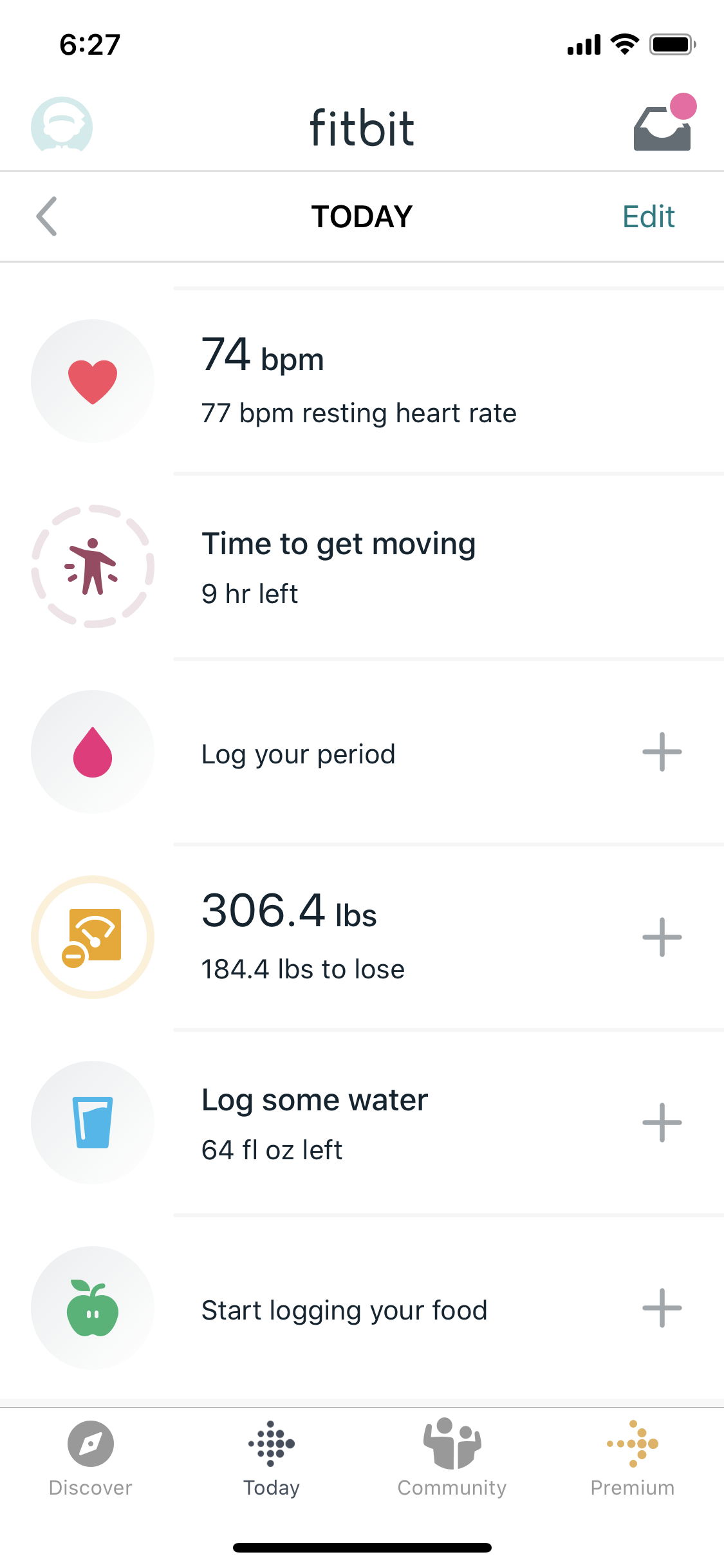 Weight Changes On Own Fitbit Community
