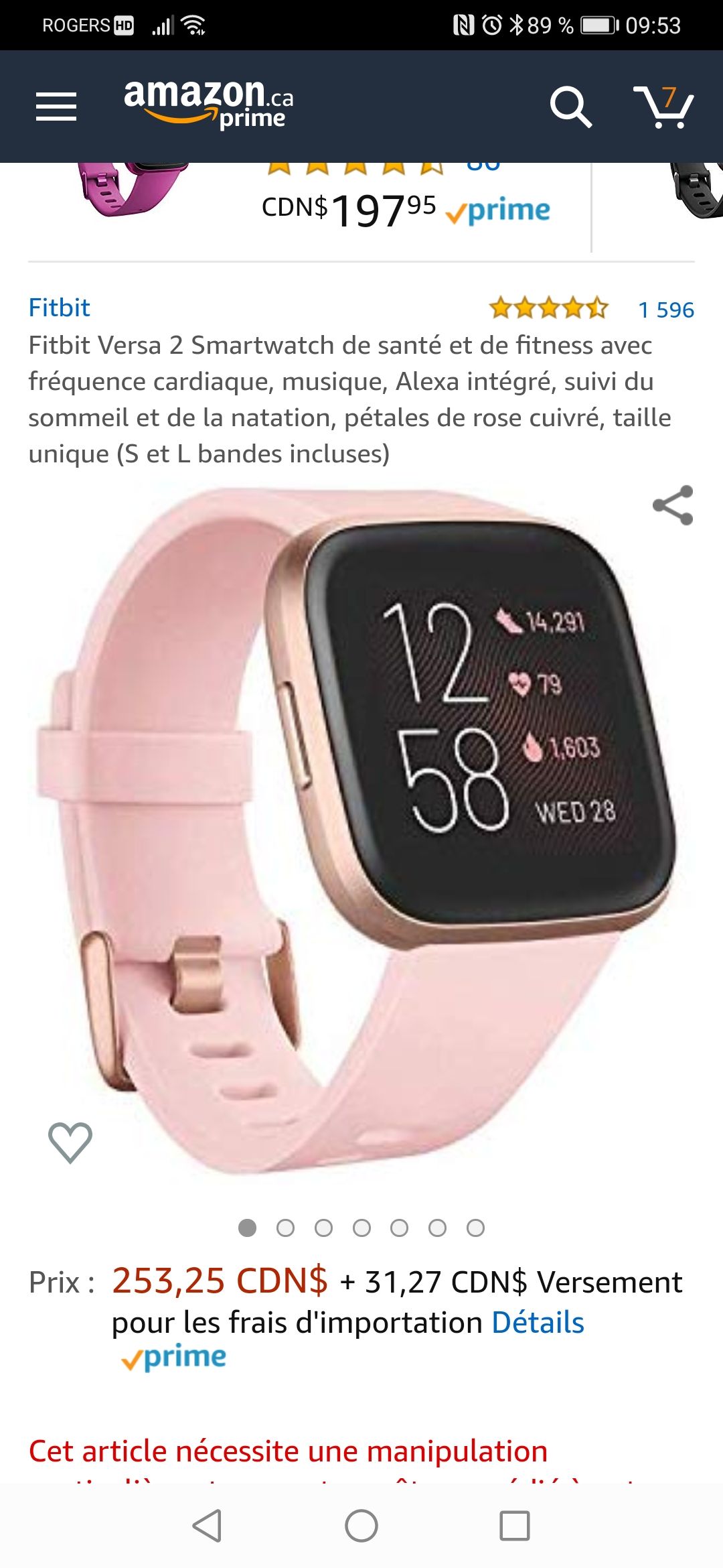 fitbit versa 2 android 10