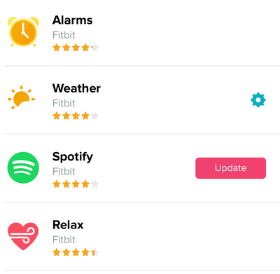 log into spotify from fitbit app