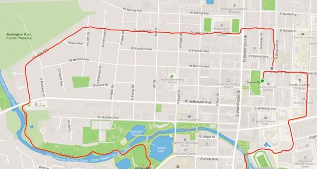 strava, nice smooth line, as I was running along the street