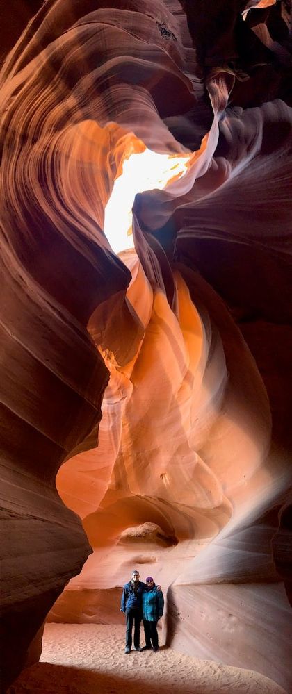 Me and Jane at Upper Antelope canyon in Page AZ