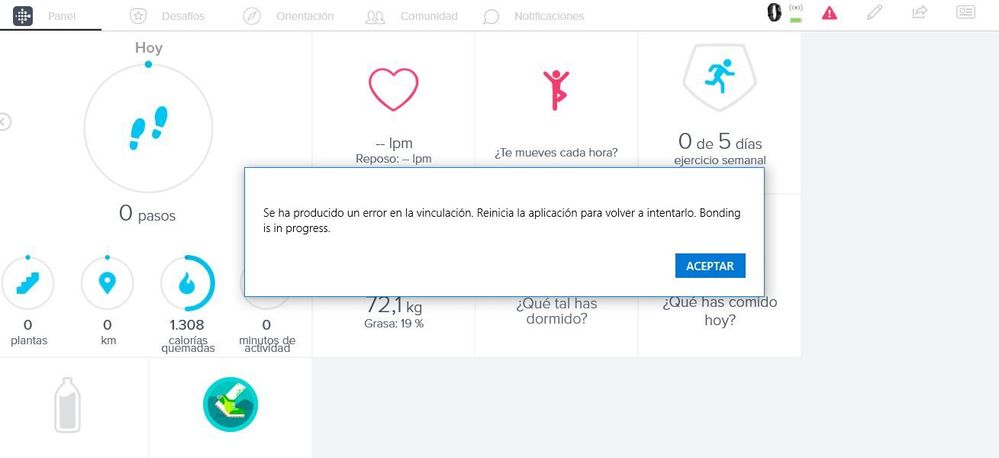 FitBit Windows 10 APLICATION