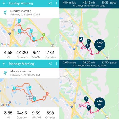 Fitbit charge 2 map cheap my run