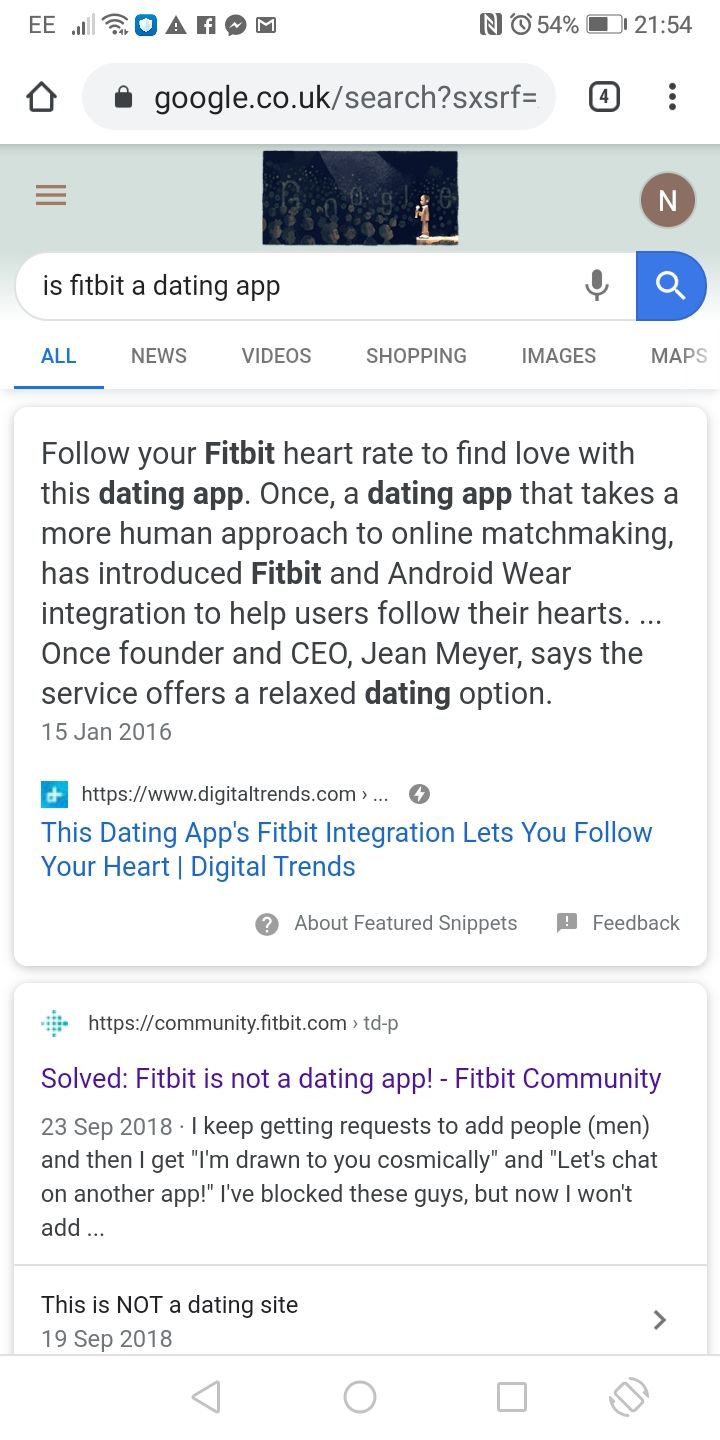 Solved: Fitbit is not a dating app 