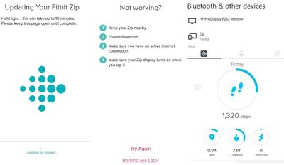 Fitbit zip not working new arrivals