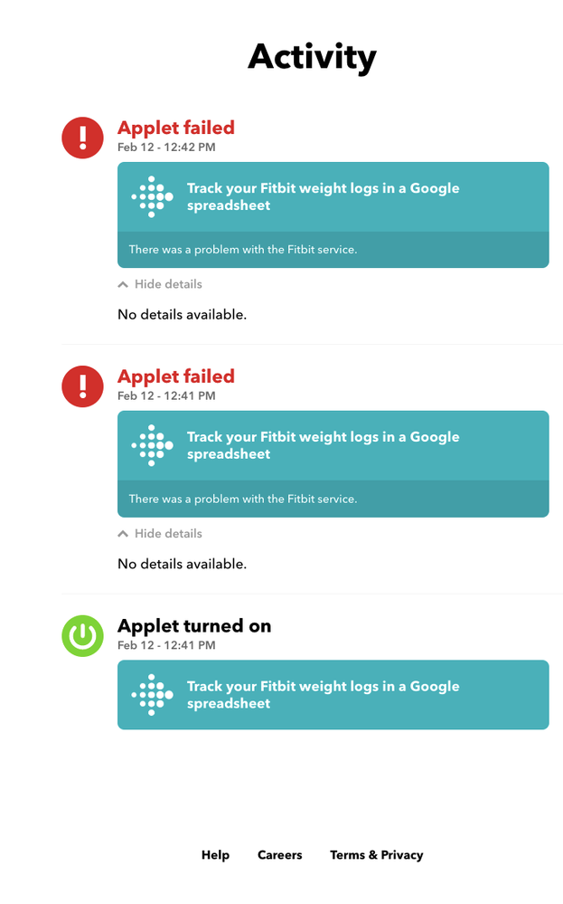 ifttt fitbit