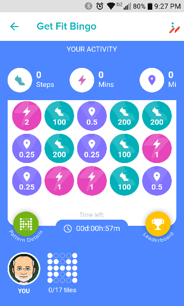 get fit bingo fitbit