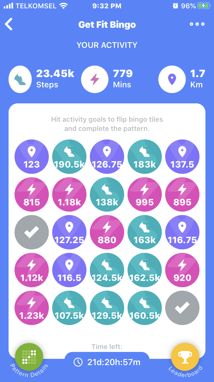 Get fit bingo Fitbit Community