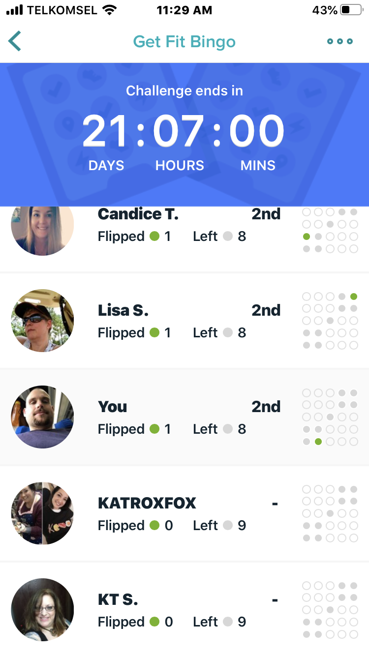 get fit bingo fitbit