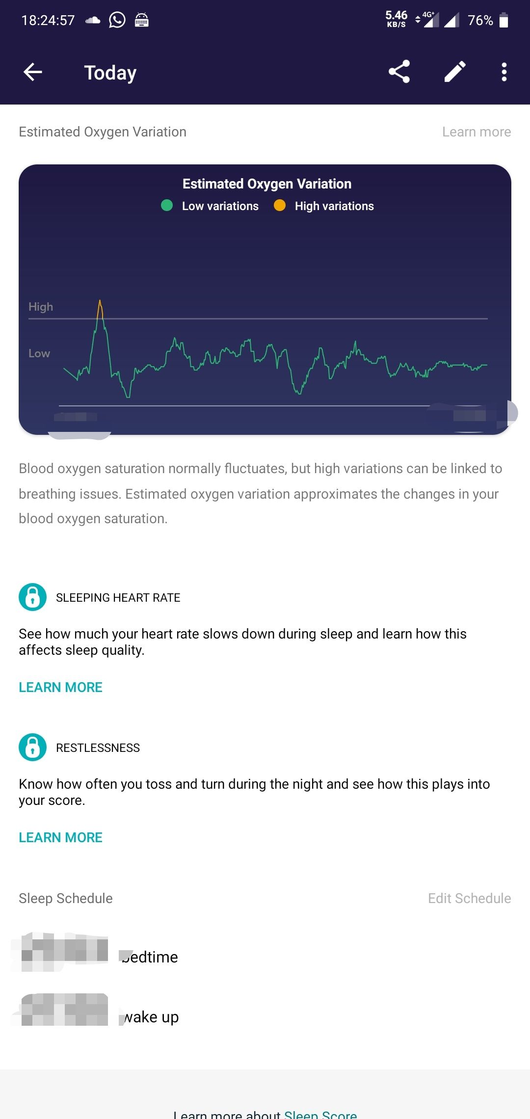 fitbit blood oxygen level