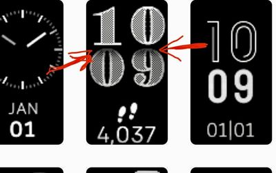 Solved Why does the Valerie Clock Face Overlap Fitbit Community