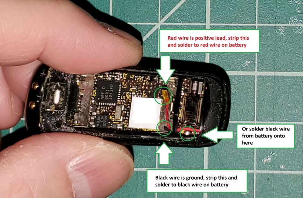 Fitbit One battery replacement walk 