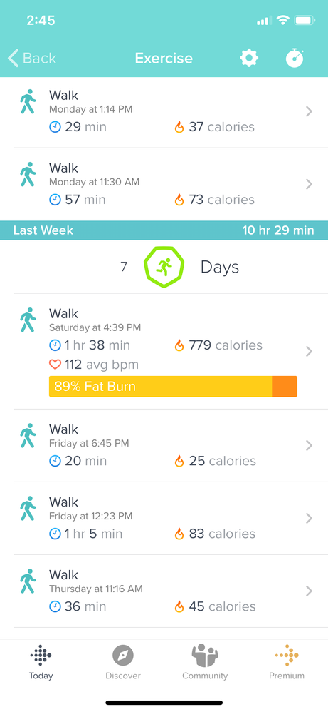 Fitbit not discount registering active minutes