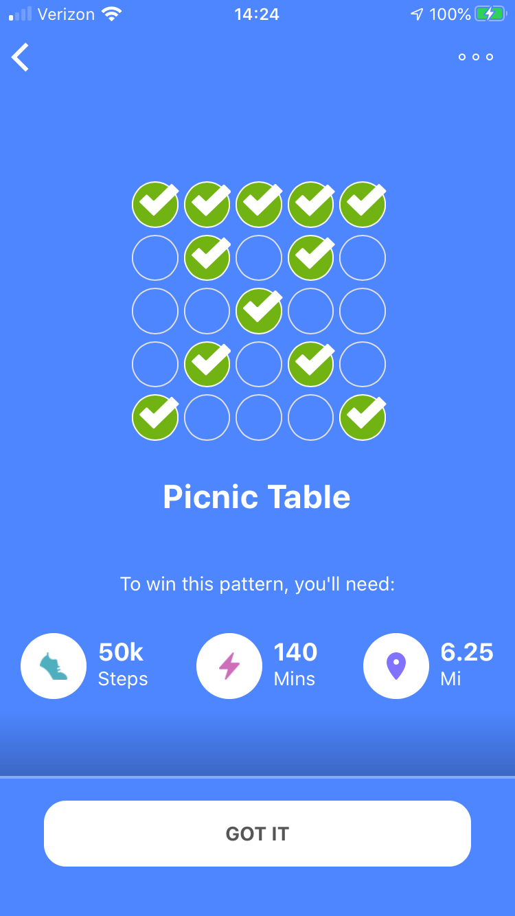 get fit bingo fitbit