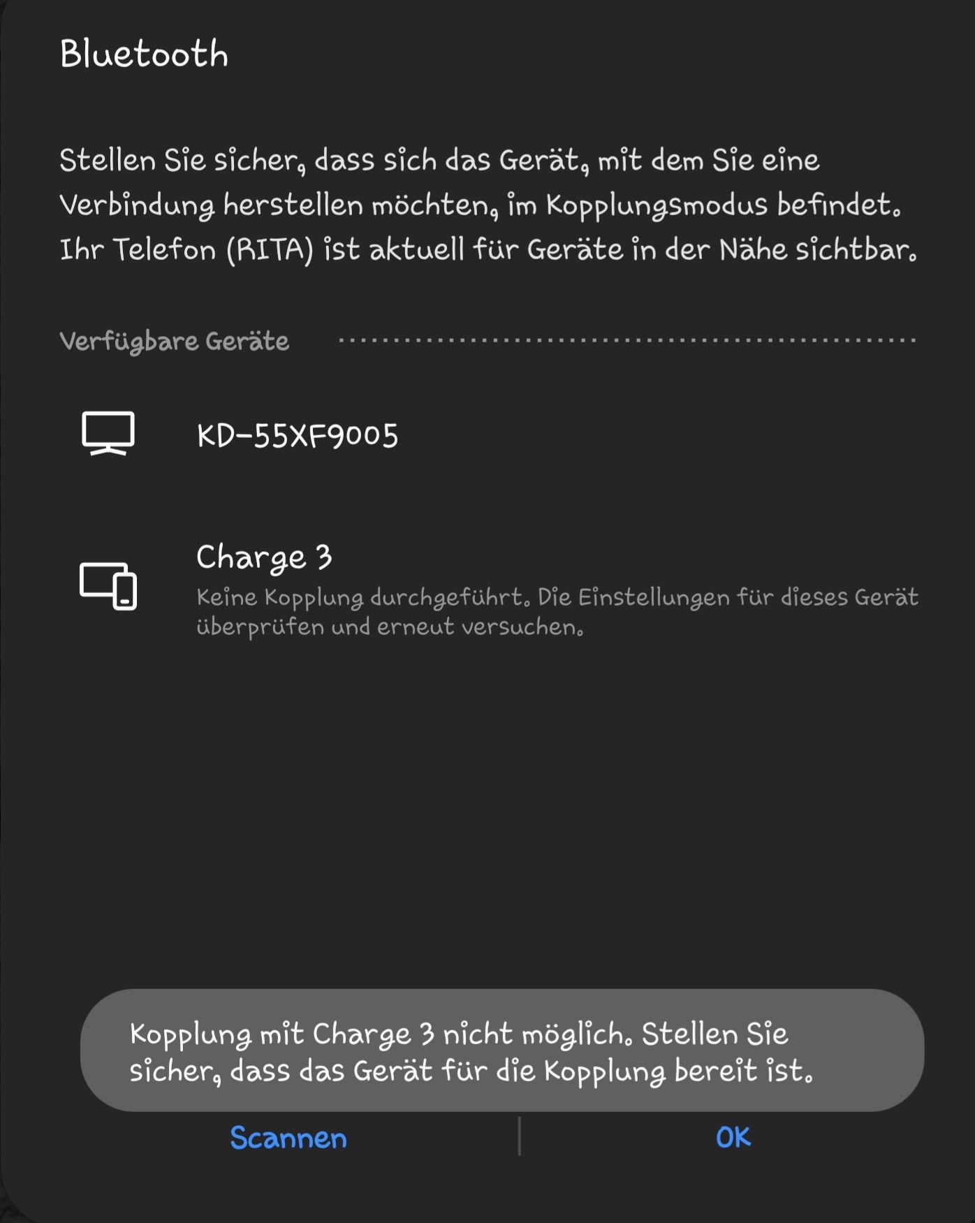 Fitbit charge 3 hat kein Bluetooth mehr, wird nich... Fitbit Community