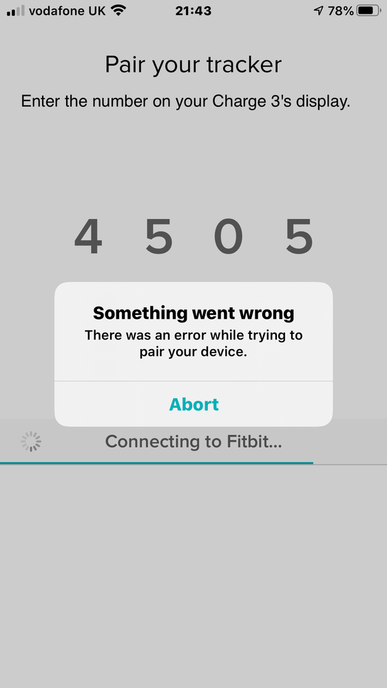 My fitbit charge online 3 will not sync