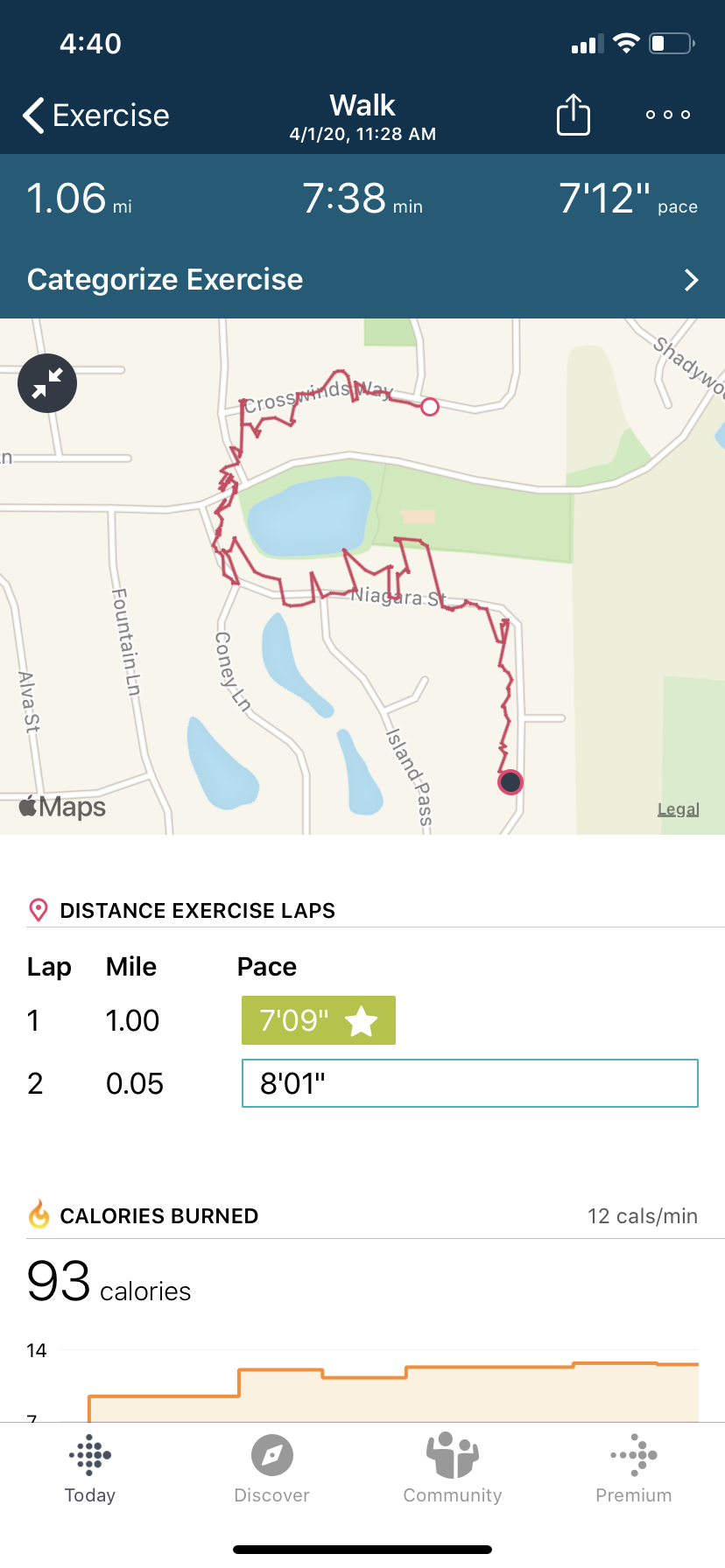 Fitbit versa cheap running pace