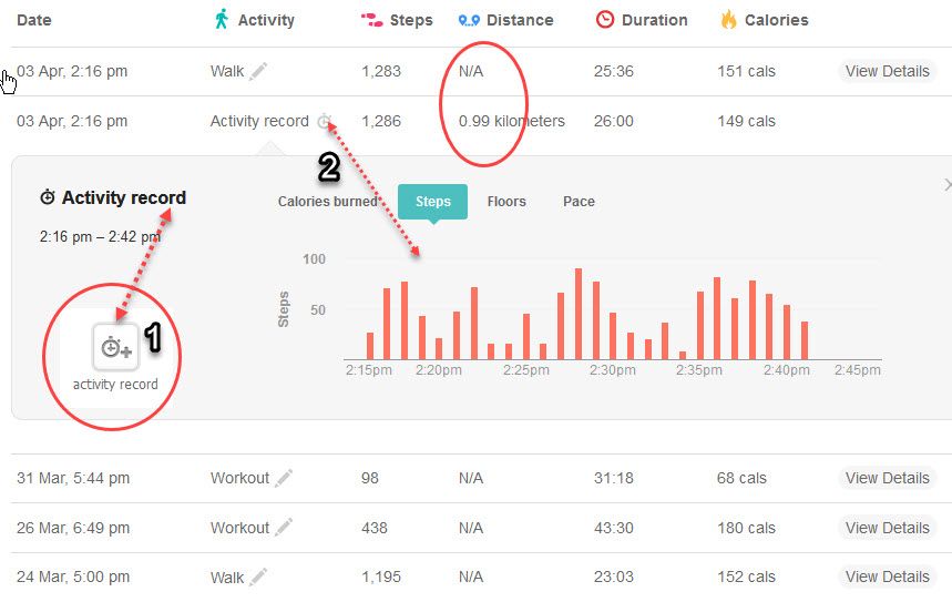 Do fitbits 2024 track distance