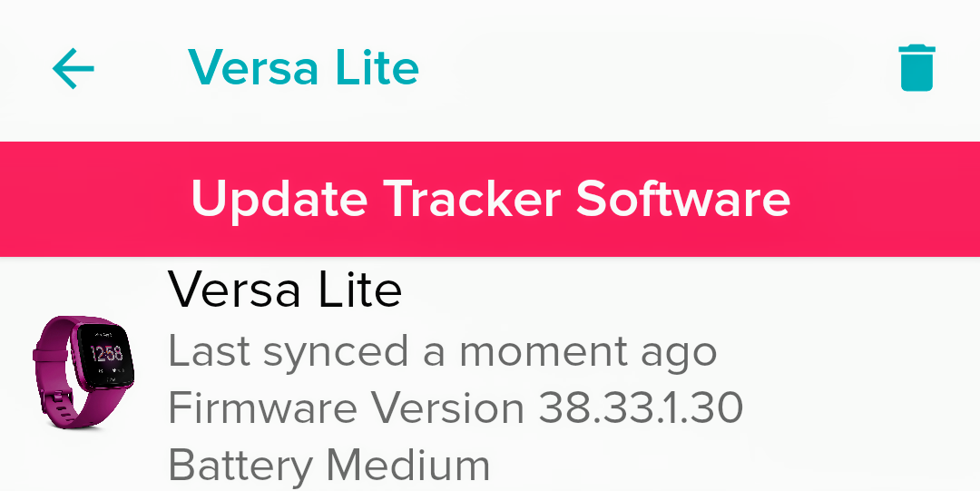 Versa Lite firmware update issue 