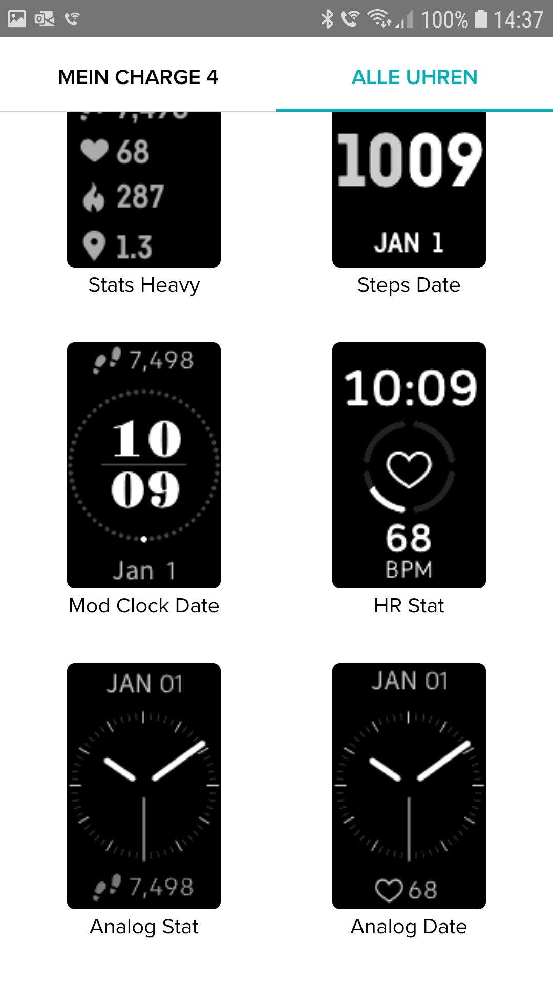Gelost Clockfaces Zifferblatter Der Charge 4 Fitbit Community