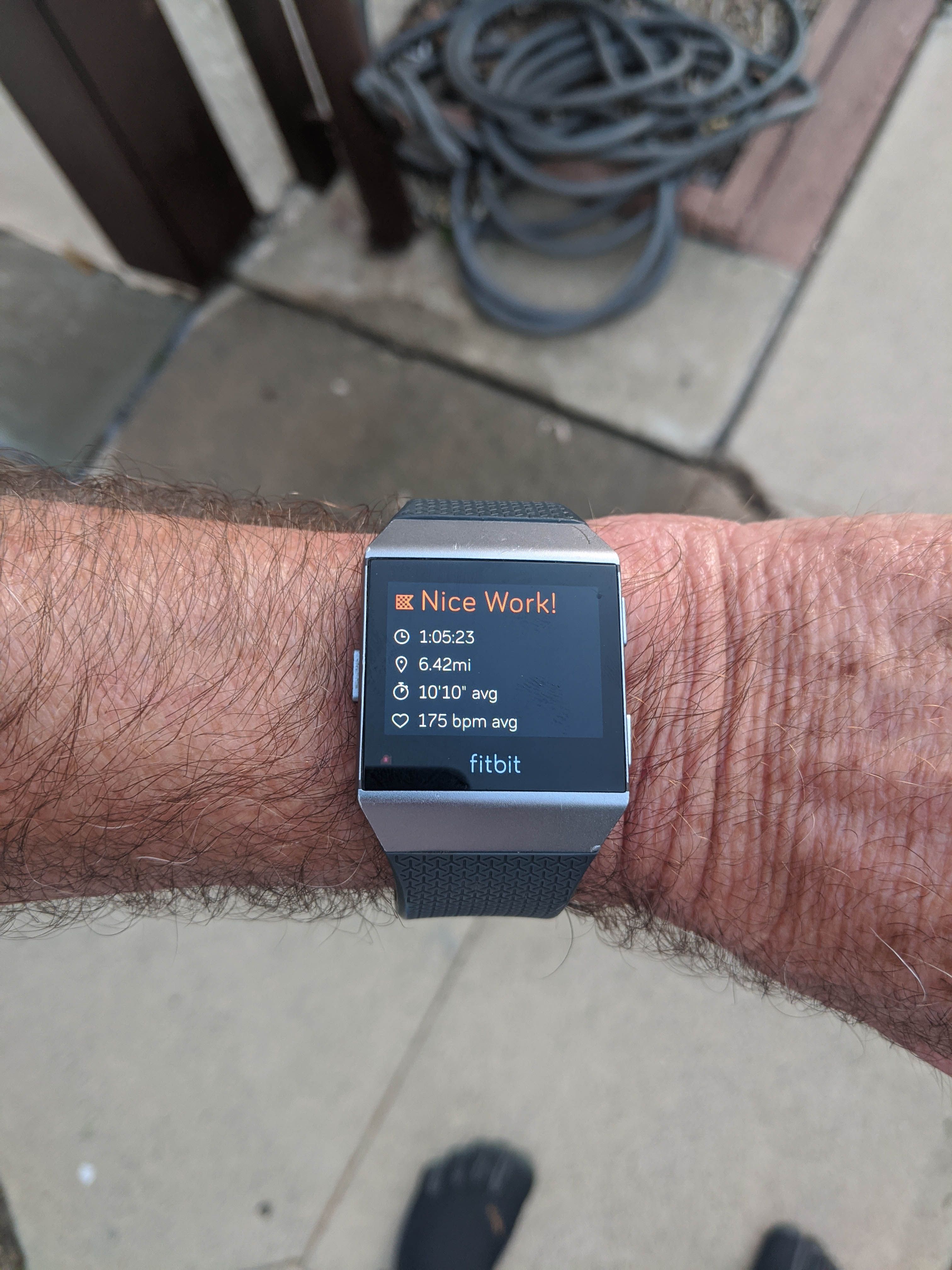 Fitbit ionic hot sale running pace